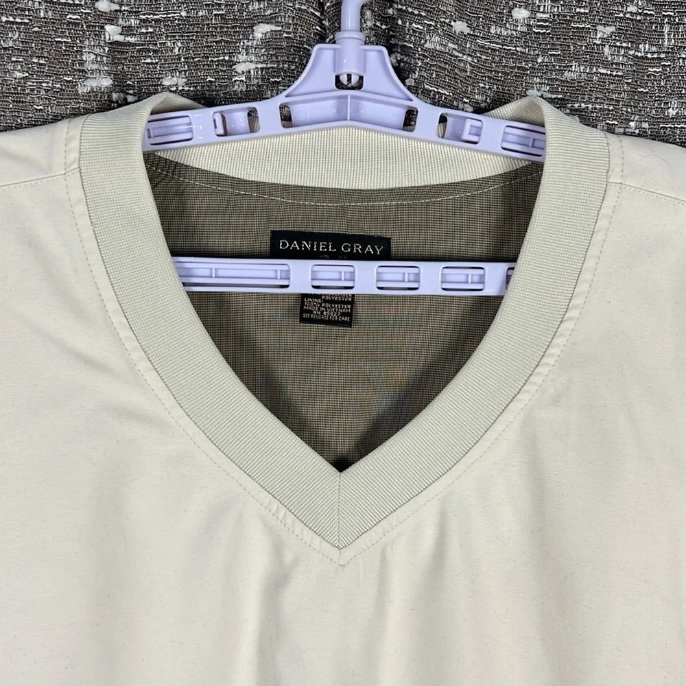 Daniel Gray Golf Cream Pullover Windbreaker Long Sleeve‎